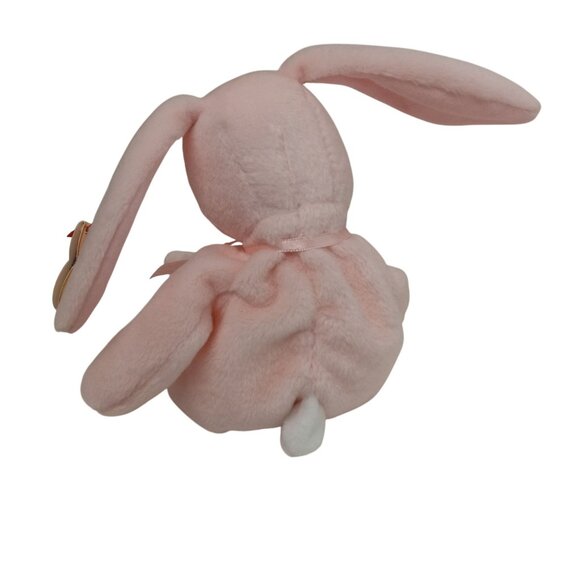 Ty Beanie Baby Hoppity Bunny Rabbit Plush Toy Pink 1996 Stuffed Animal NEW - Picture 5 of 9